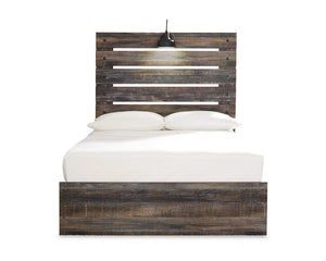 Drystan Full Panel Bed with 4 Storage Drawers