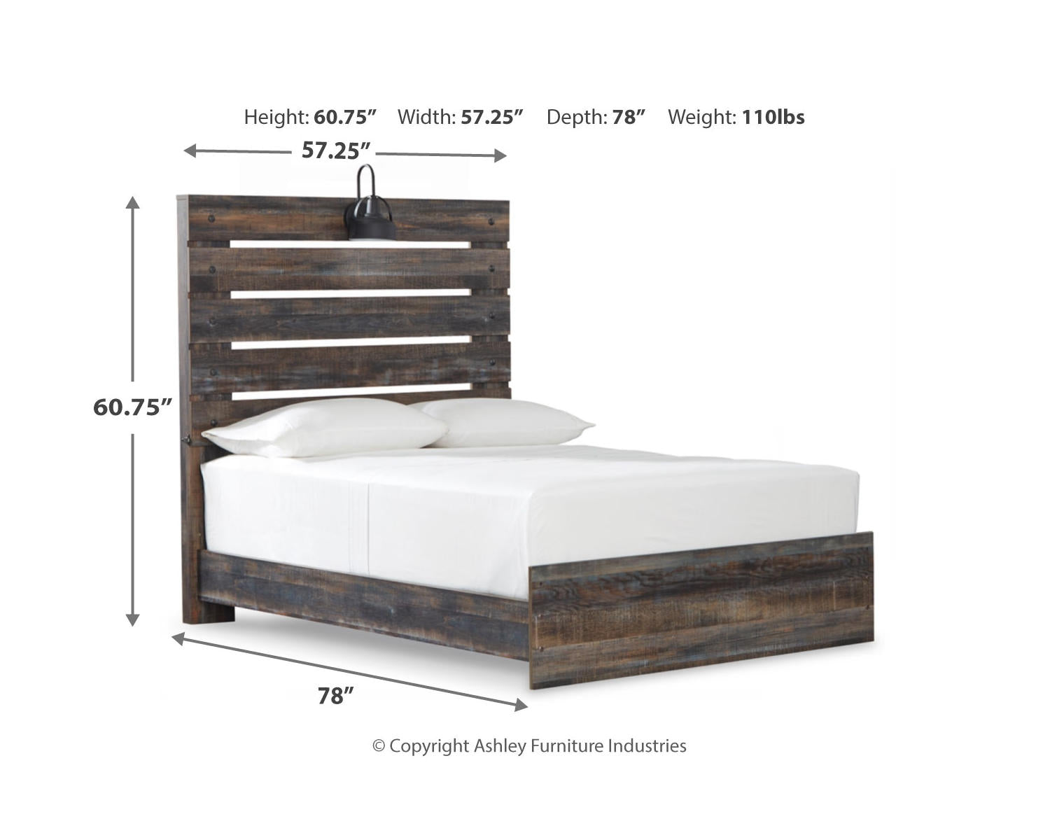 Drystan Full Panel Bed