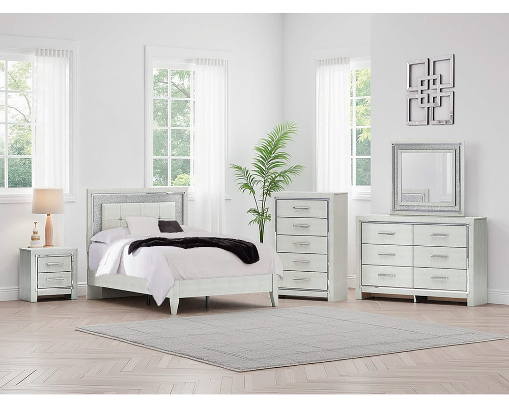 Zyniden Full Upholstered Panel Bed