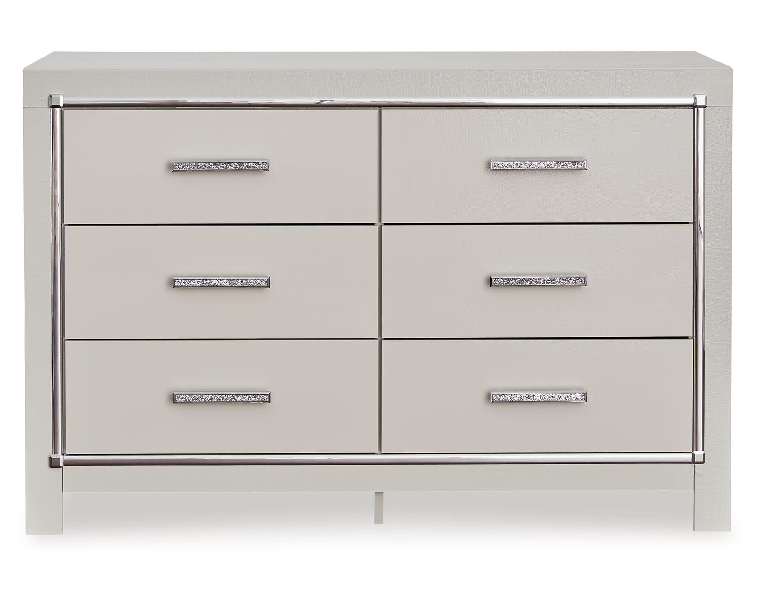 Zyniden Queen Upholstered Panel Bed, 2 Dressers, Mirror and Nightstand