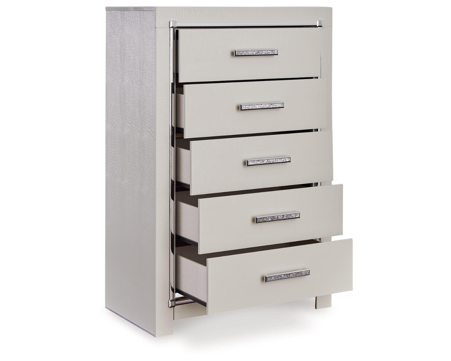 Zyniden Queen Panel Bed, Dresser, Mirror, Chest and Nightstand