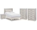 Cama completa Zyniden con dos cómodas y mesita de noche