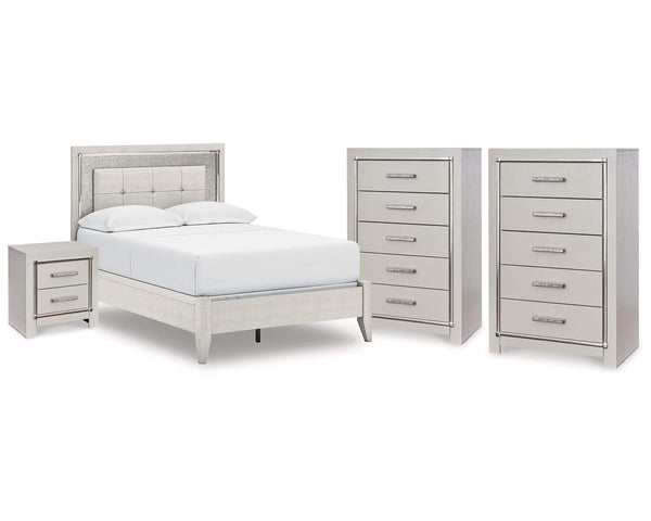 Cama completa Zyniden con dos cómodas y mesita de noche