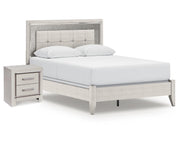 Zyniden Queen Panel Bed and Nightstand