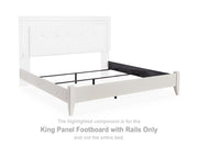 Zyniden King Panel Footboard with Rails