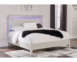Cama Queen con paneles tapizados Zyniden