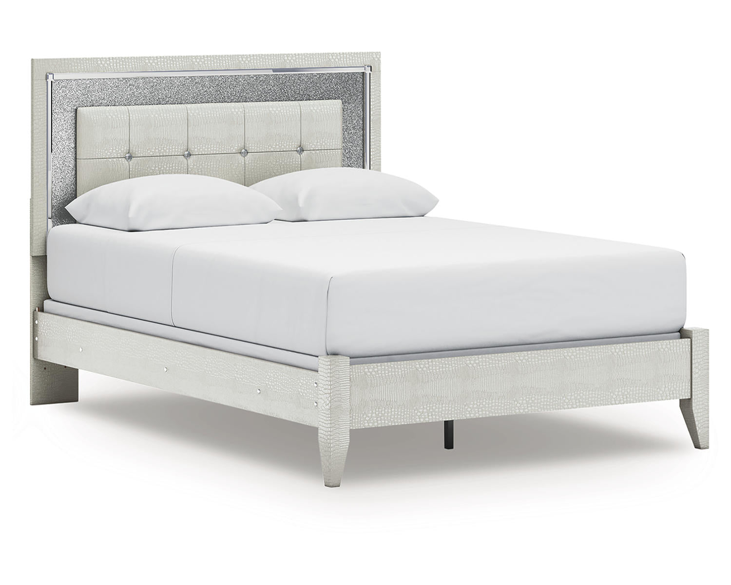Zyniden Queen Upholstered Panel Bed
