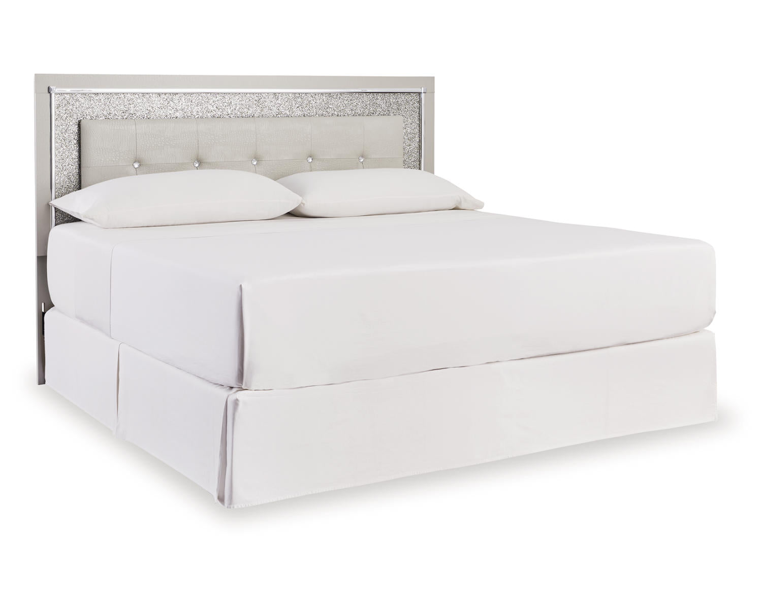 Zyniden King Upholstered Panel Headboard