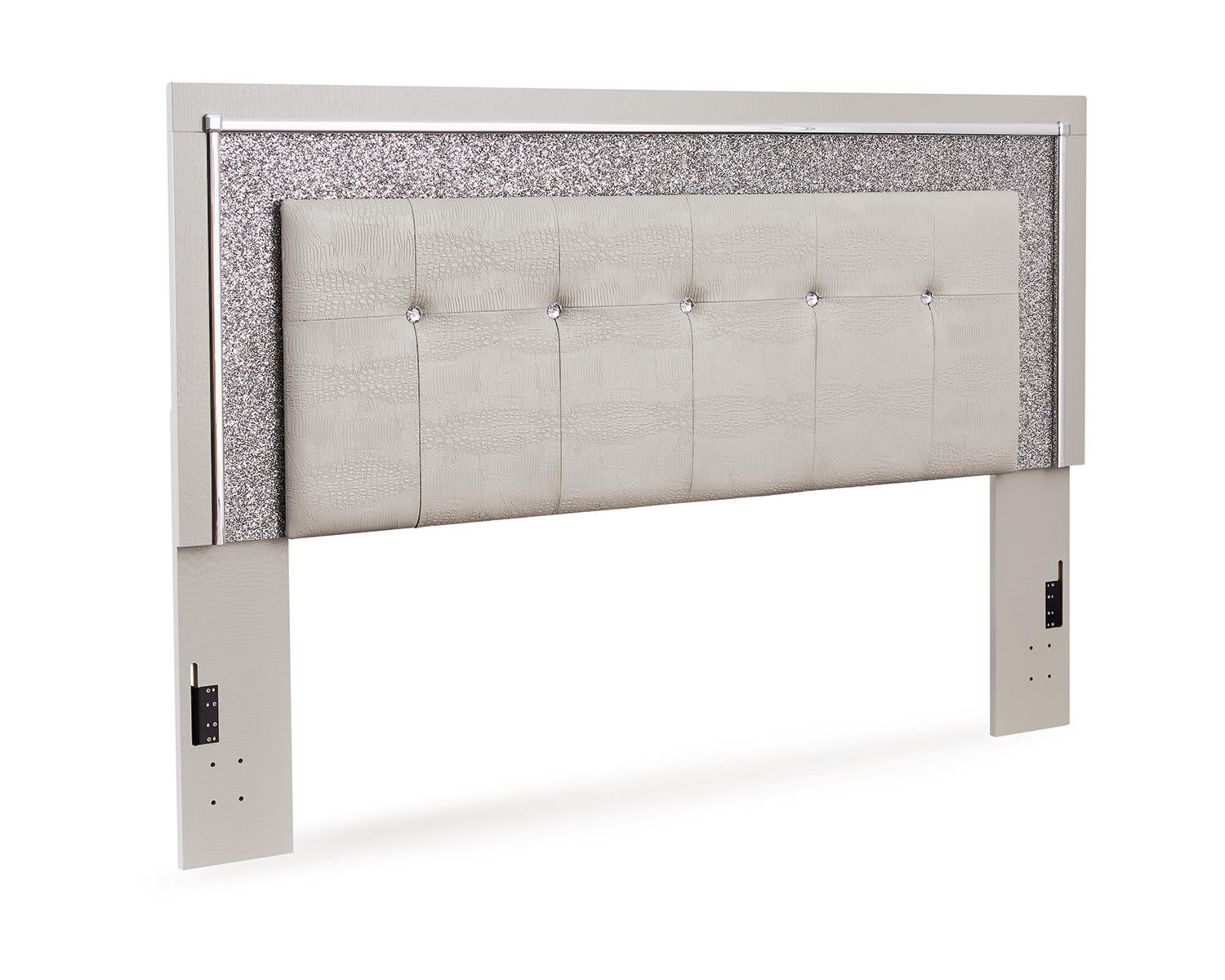 Zyniden King Upholstered Panel Headboard