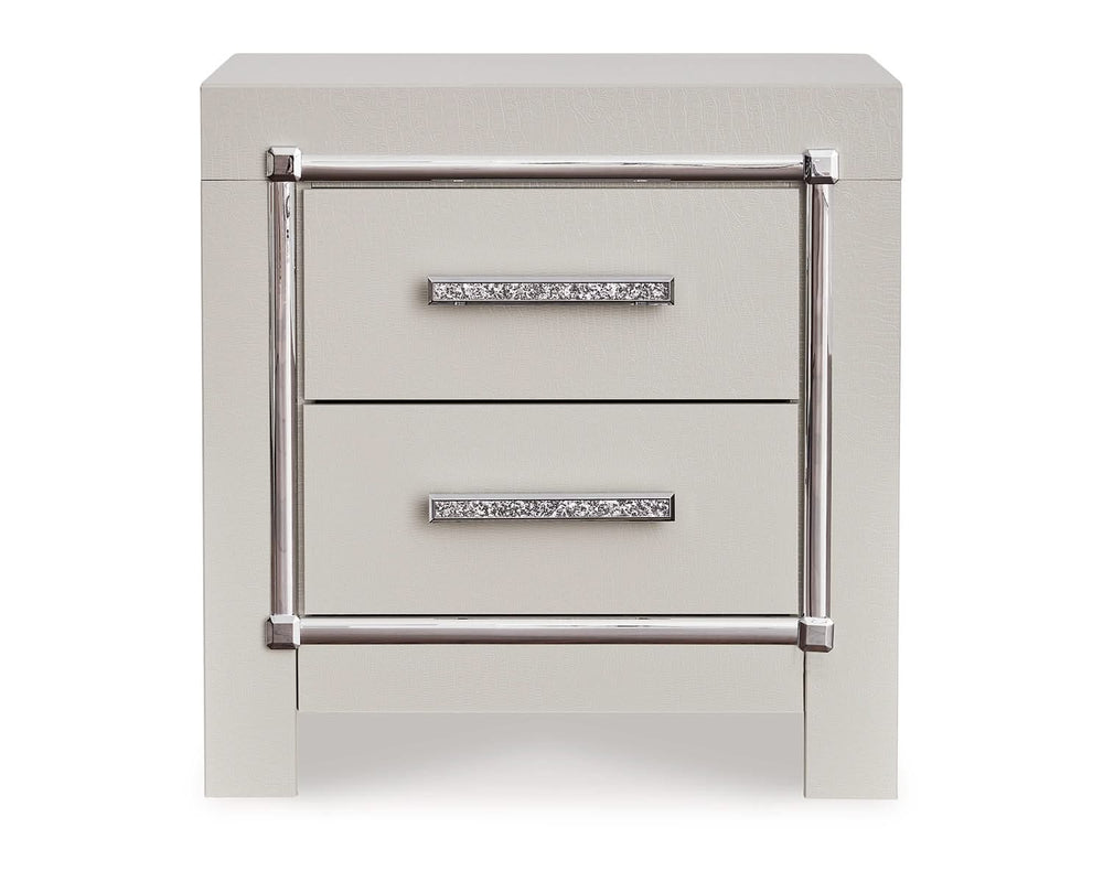 Zyniden Queen Panel Bed and Nightstand