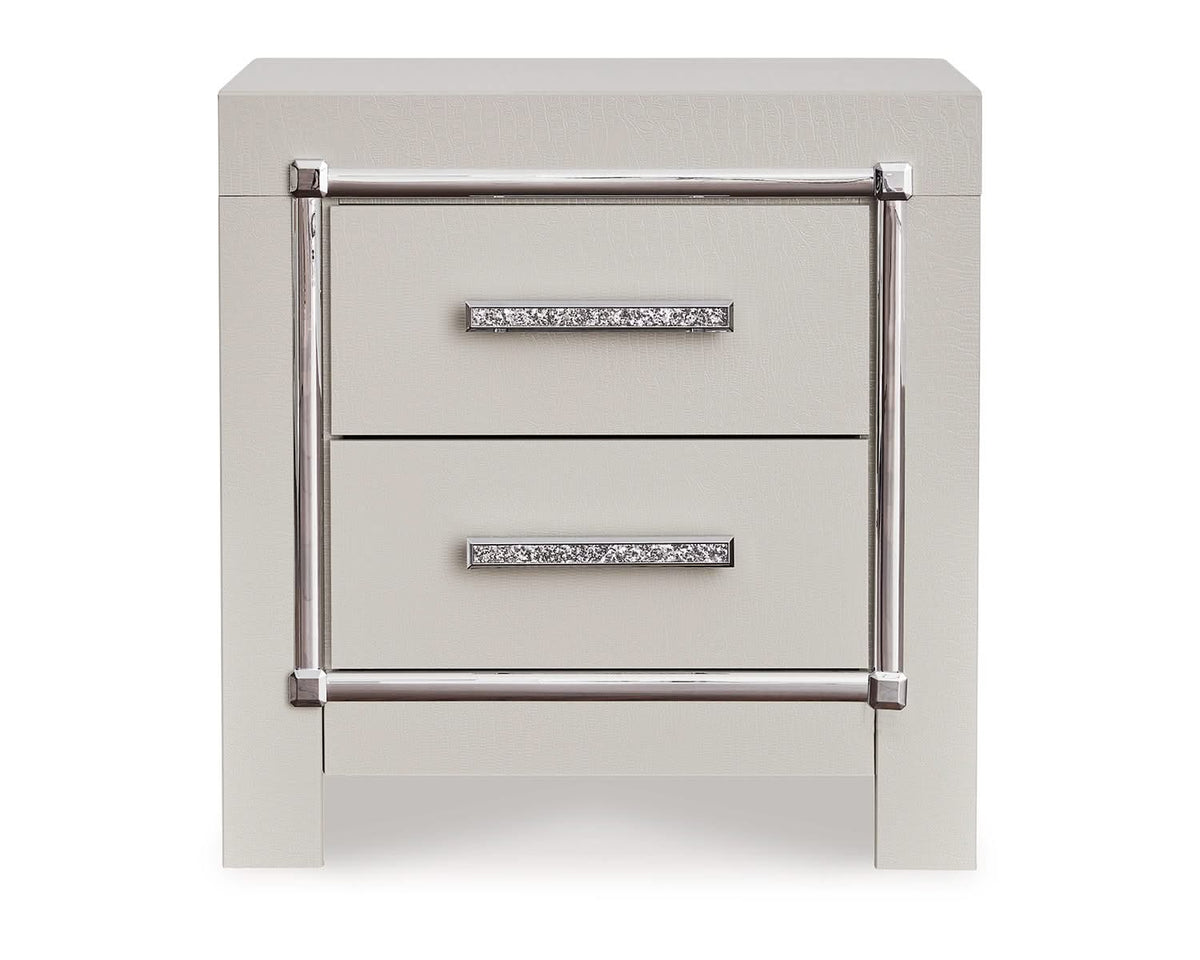 Zyniden Queen Panel Bed and Nightstand