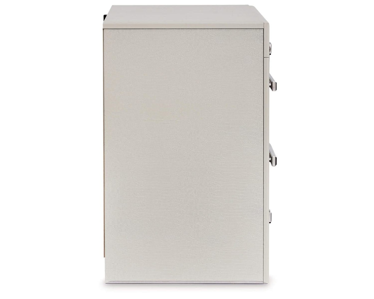 Zyniden Queen Panel Bed and Nightstand