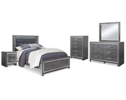 Lodanna Queen Panel Bed, Dresser, Mirror, Chest and Nightstand