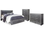 Lodanna King Storage Bed, Dresser and Chest