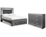 Lodanna Full Panel Storage Bed and Dresser