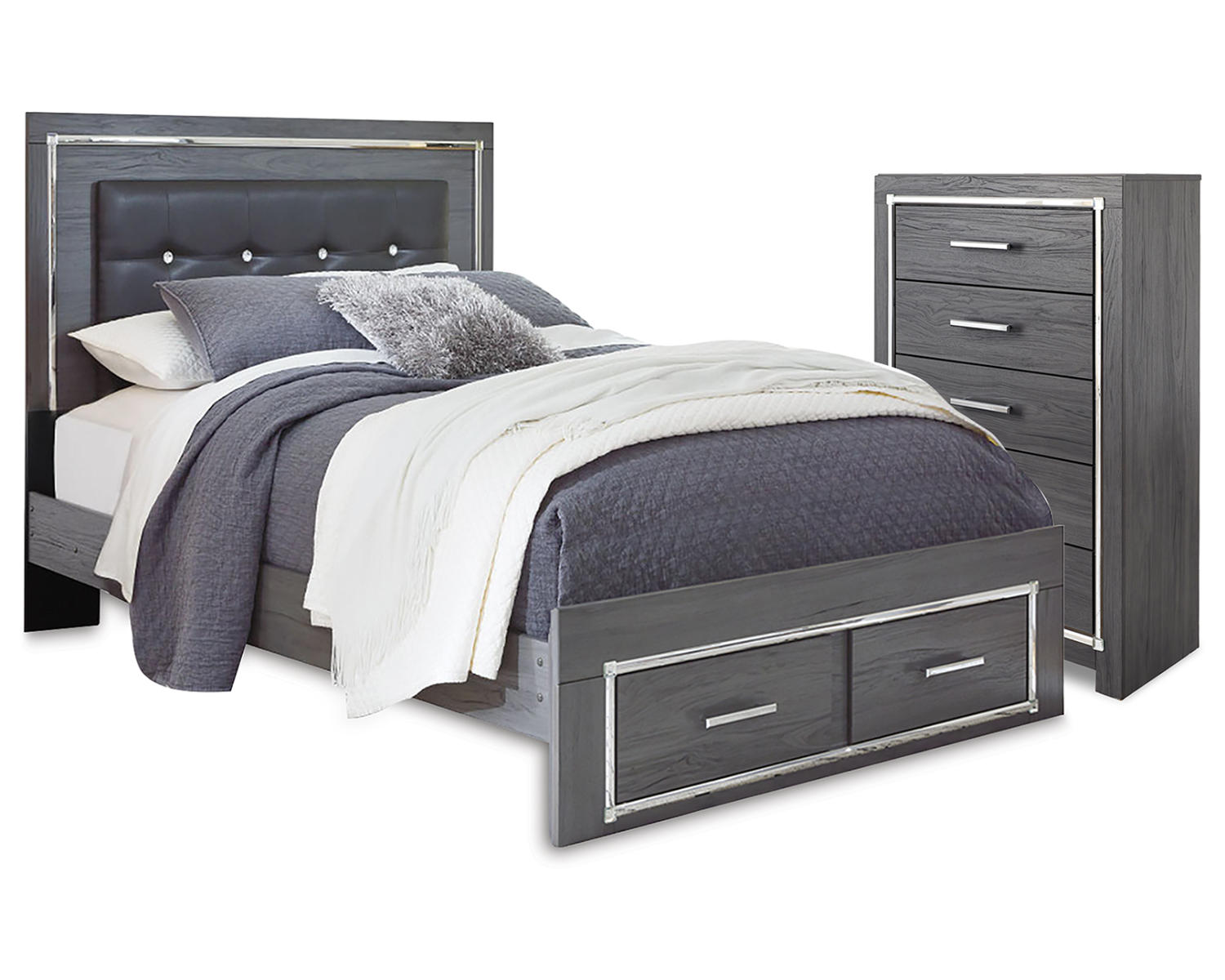 Lodanna Queen Panel Storage Bed and Chest