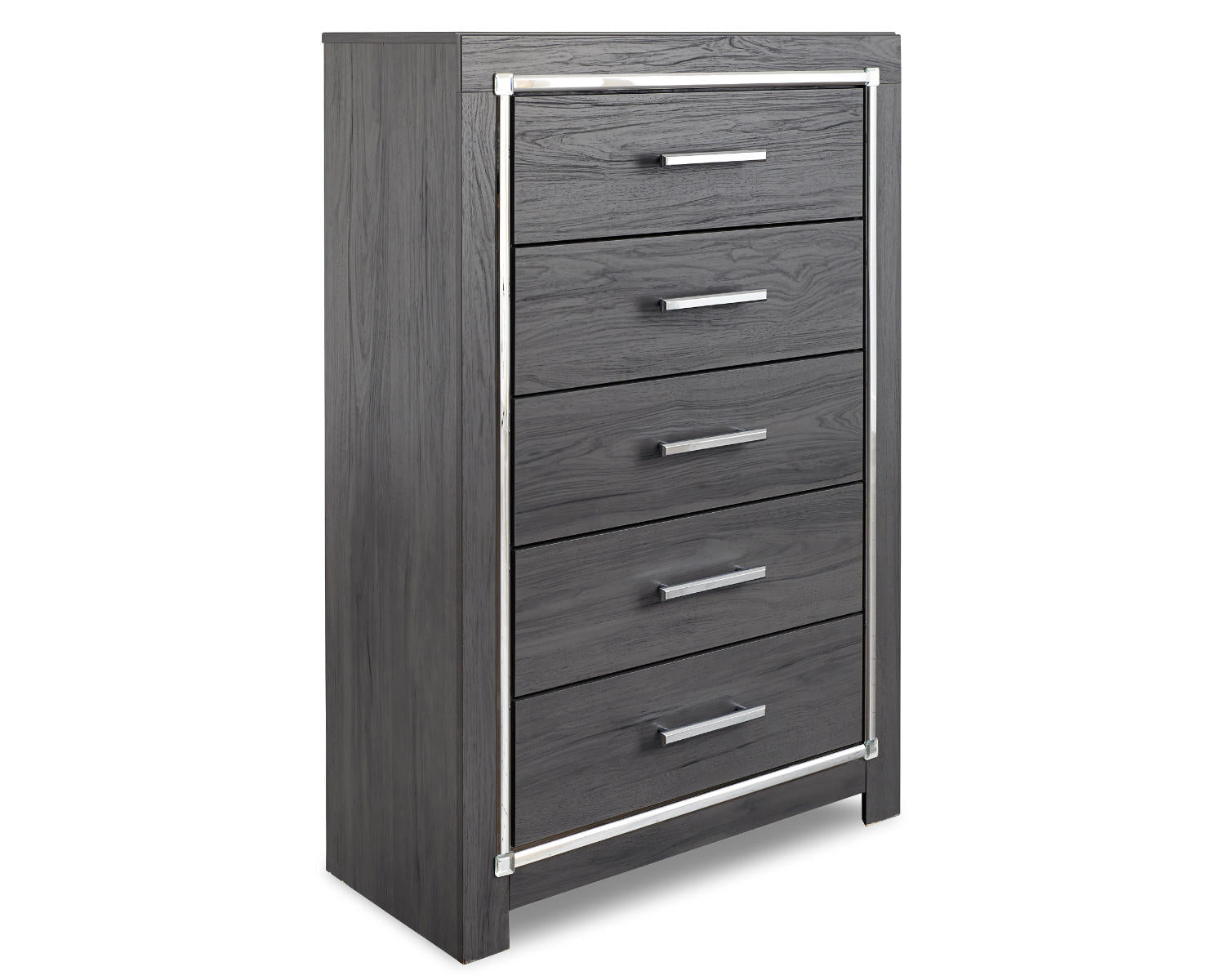 Lodanna King Upholstered Storage Bed, Dresser, Mirror, Chest, and Nightstand