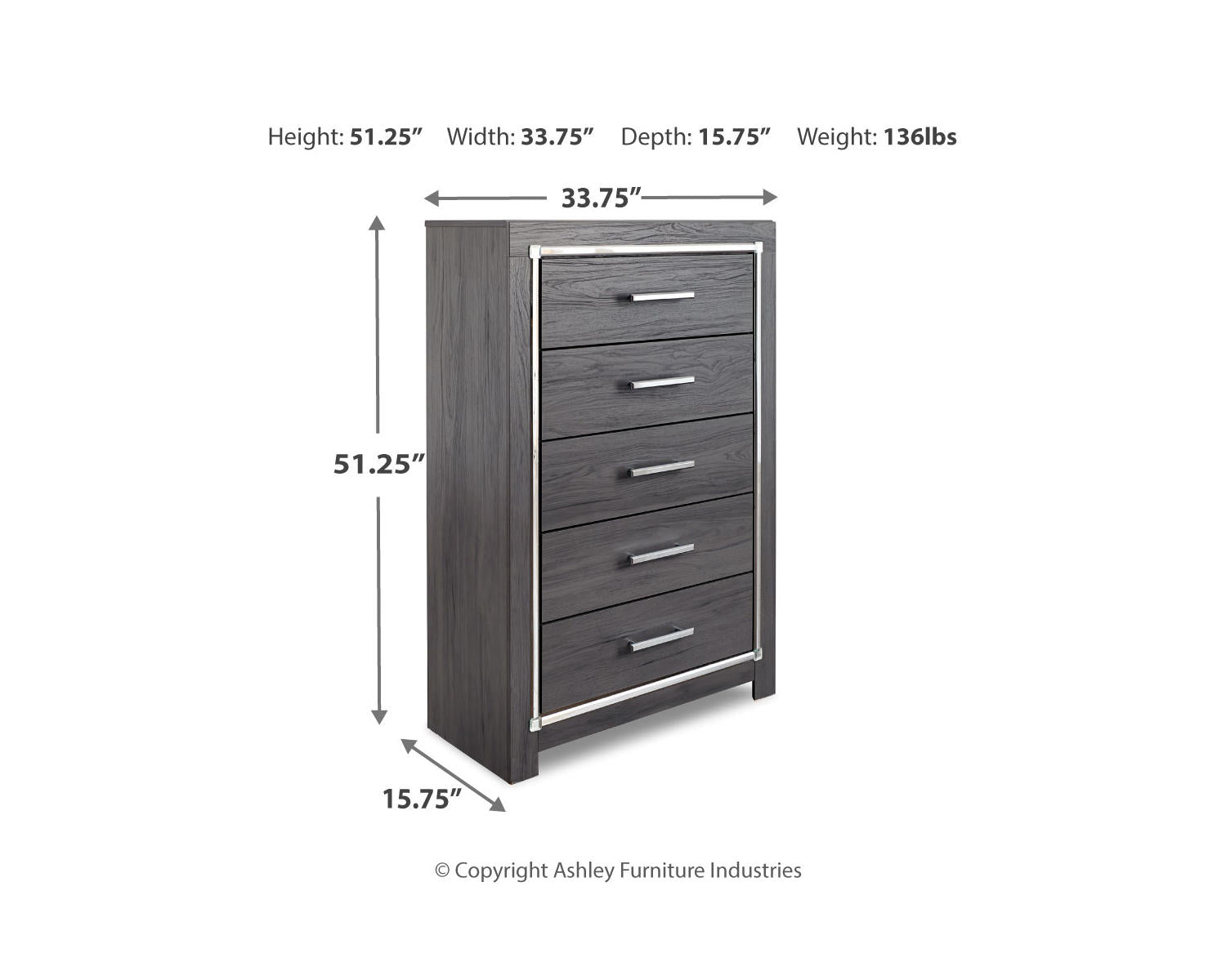 Lodanna Full Storage Bed, Chest and Nightstand