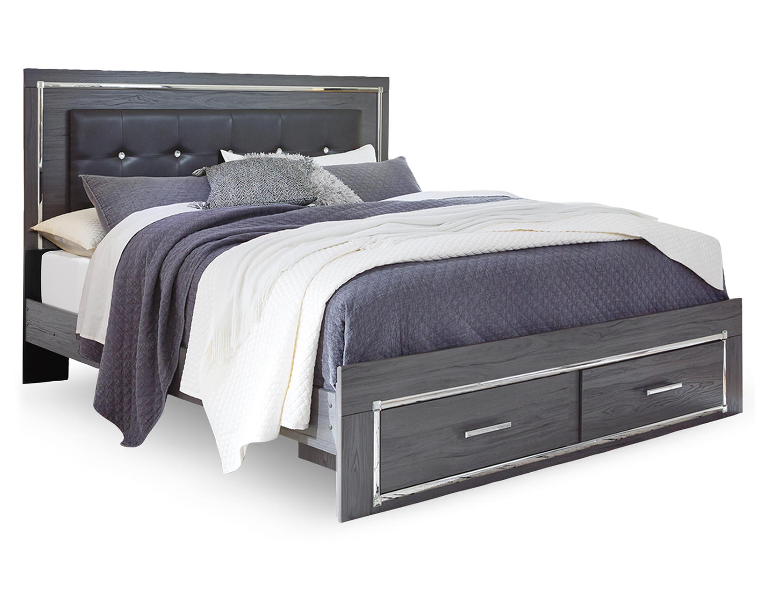 Lodanna King Storage Bed, 2 Dressers, Cheat and Nightstand