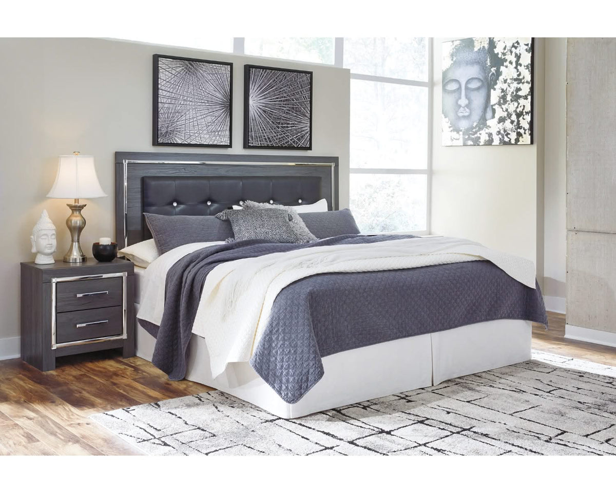 Cama King con paneles Lodanna