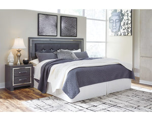 Cama King con paneles Lodanna