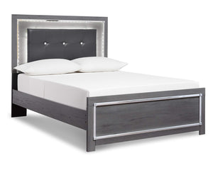 Lodanna Full Upholstered Panel Bed, Dresser, Mirror, and Nightstand