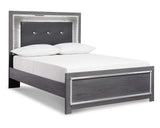 Cama completa con paneles, cómoda y arcón Lodanna