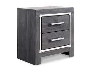 Lodanna Queen Upholstered Panel Storage Bed, Dresser, Mirror, and Nightstand