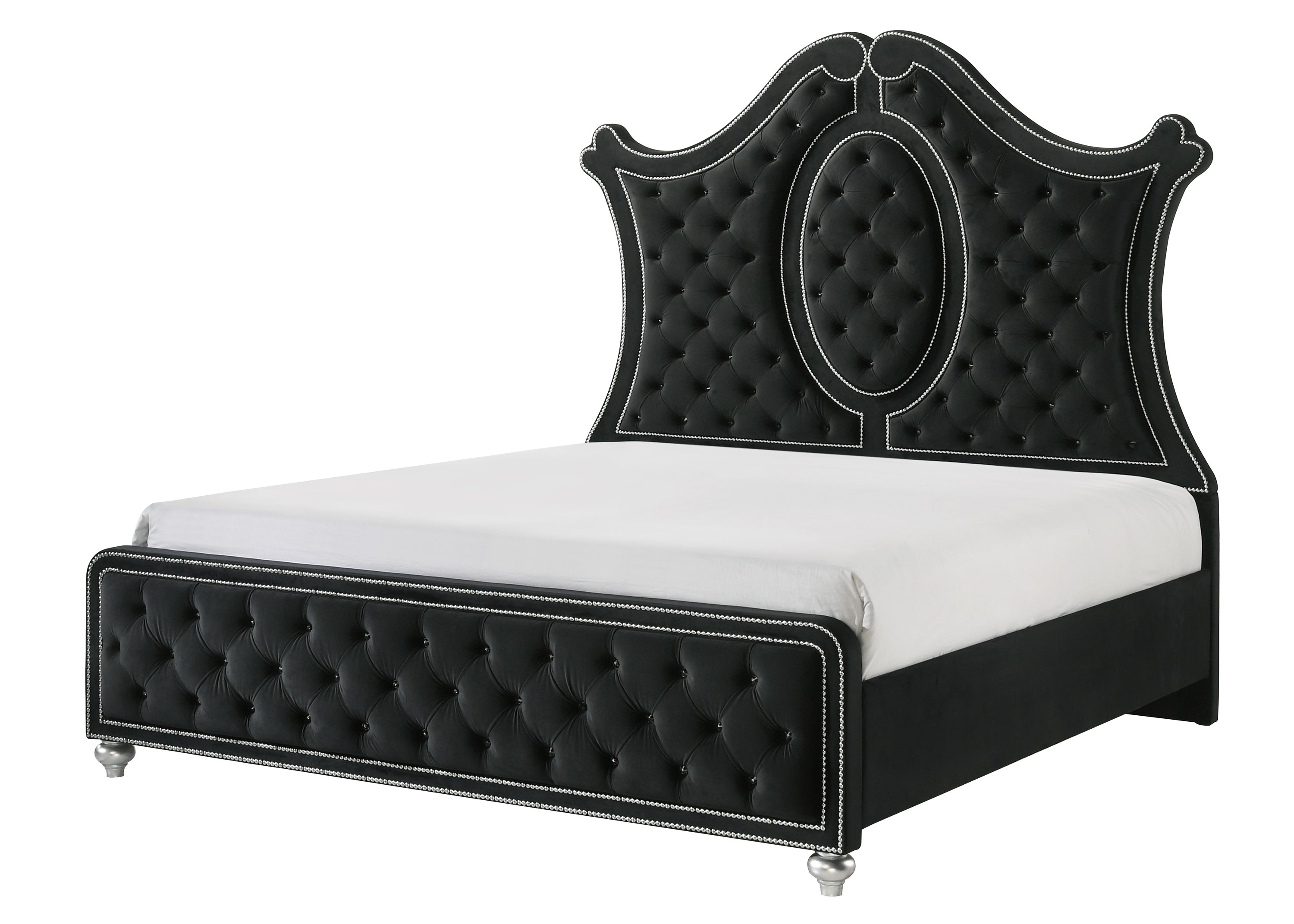 CAMEO KING HEADBOARD - BLACK