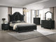 GRUPO DE DORMITORIO CON PANEL CAMEO KING SETB2180 - NEGRO