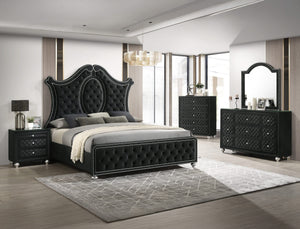 CAMEO QUEEN HEADBOARD - BLACK