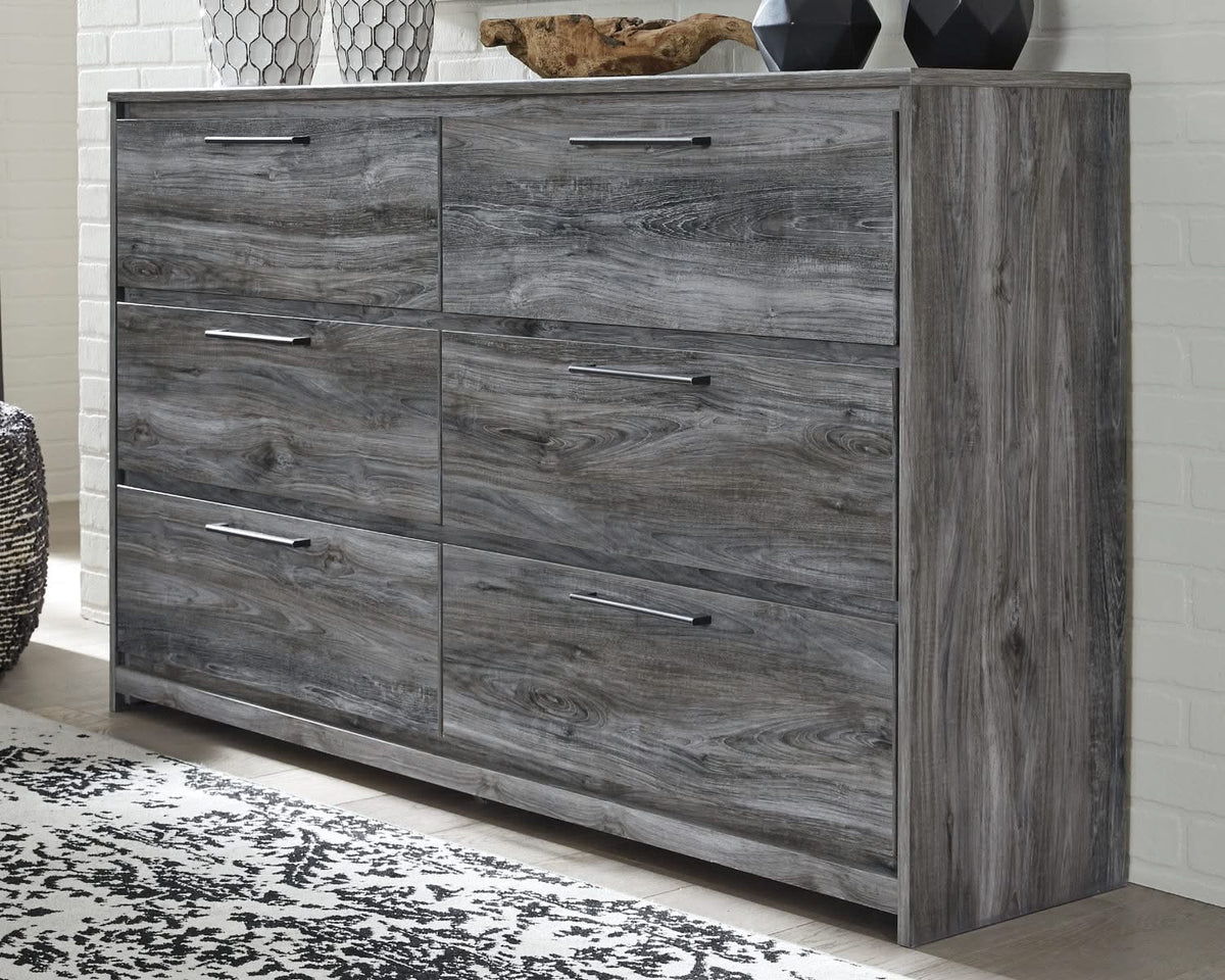 Cama, cómoda y mesita de noche con almacenamiento de paneles completos Baystorm