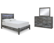 Baystorm Full Panel Bed, Dresser and Mirror