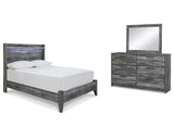 Baystorm Full Panel Bed, Dresser and Mirror
