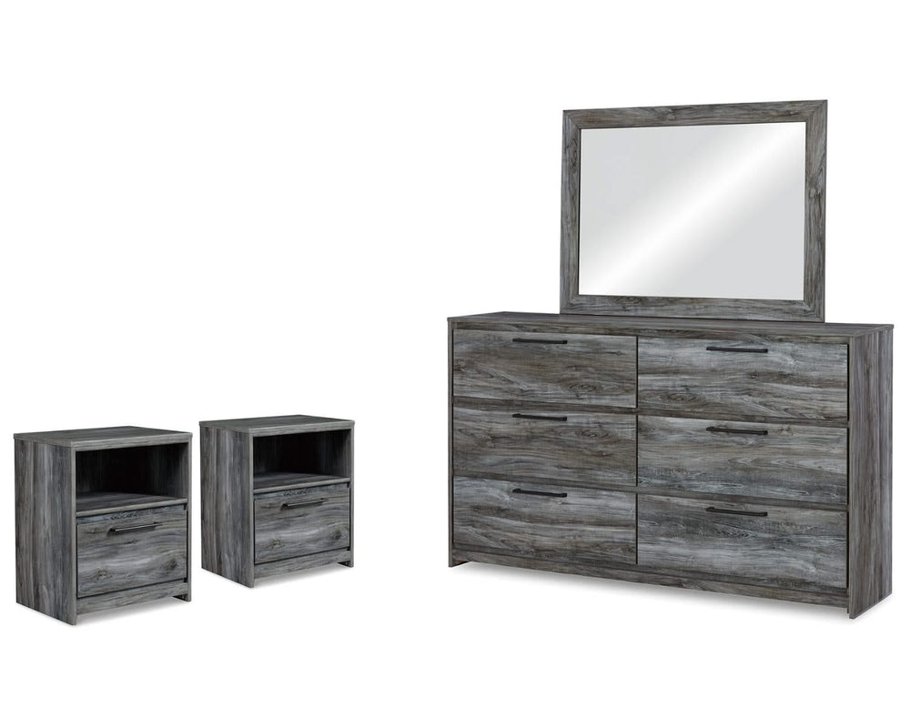 Baystorm Dresser, Mirror and 2 Nightstands