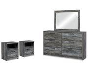 Baystorm Dresser, Mirror and 2 Nightstands