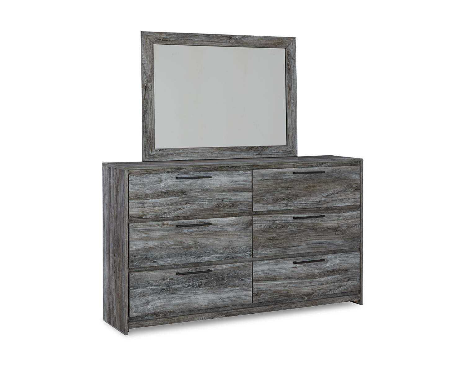 Baystorm Full Storage Bed, Dresser, Mirror and Nightstand
