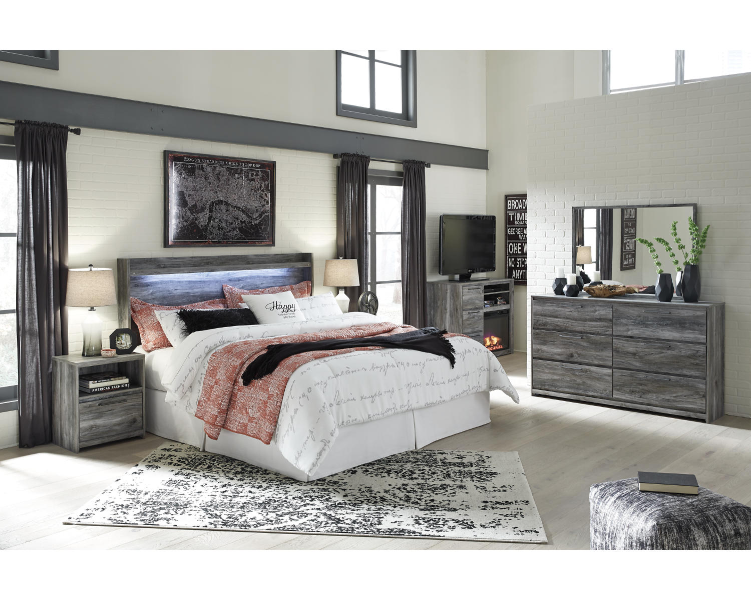 Baystorm Queen Panel Headboard