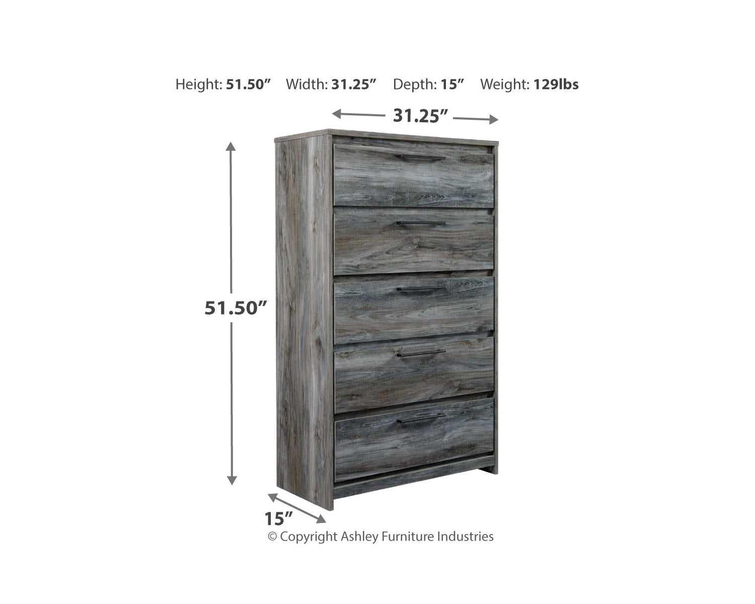 Baystorm King Panel Storage Bed with Chest