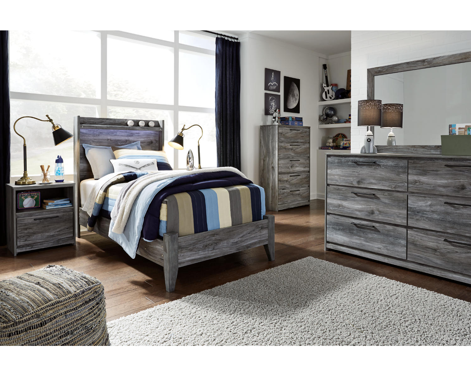 Baystorm Twin Panel Bed