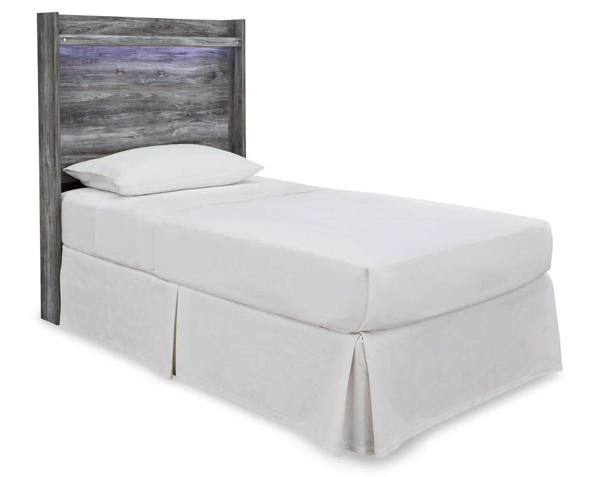 Cabecera de cama con paneles dobles Baystorm, tocador, espejo y mesita de noche