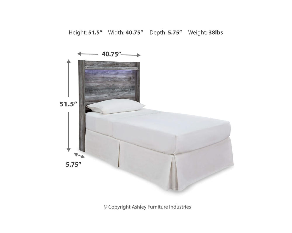 Cabecera de cama con paneles dobles Baystorm, tocador, espejo y mesita de noche