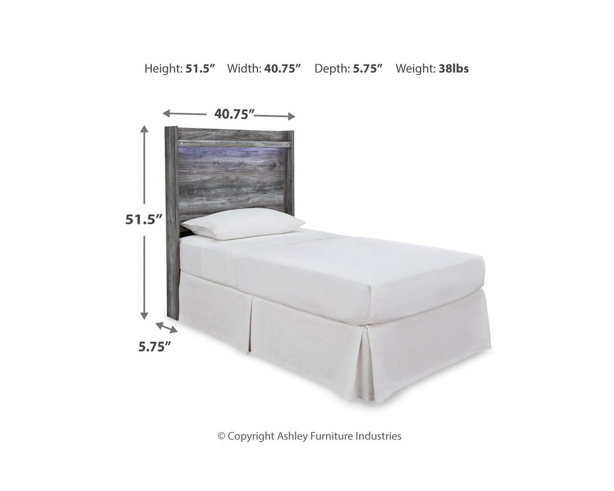 Cabecera de cama con paneles dobles Baystorm, tocador, espejo y mesita de noche