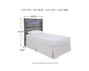 Cabecera de cama con paneles dobles Baystorm, tocador, espejo y mesita de noche