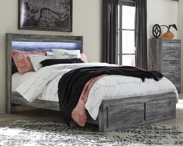 Cama Queen con almacenamiento y arcón Baystorm
