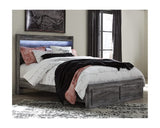 Cama Queen con almacenamiento y dos mesitas de noche Baystorm