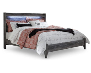 Baystorm King Panel Bed, Dresser, Mirror, and Nightstand