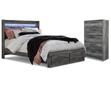 Baystorm King Panel Storage Bed with Chest