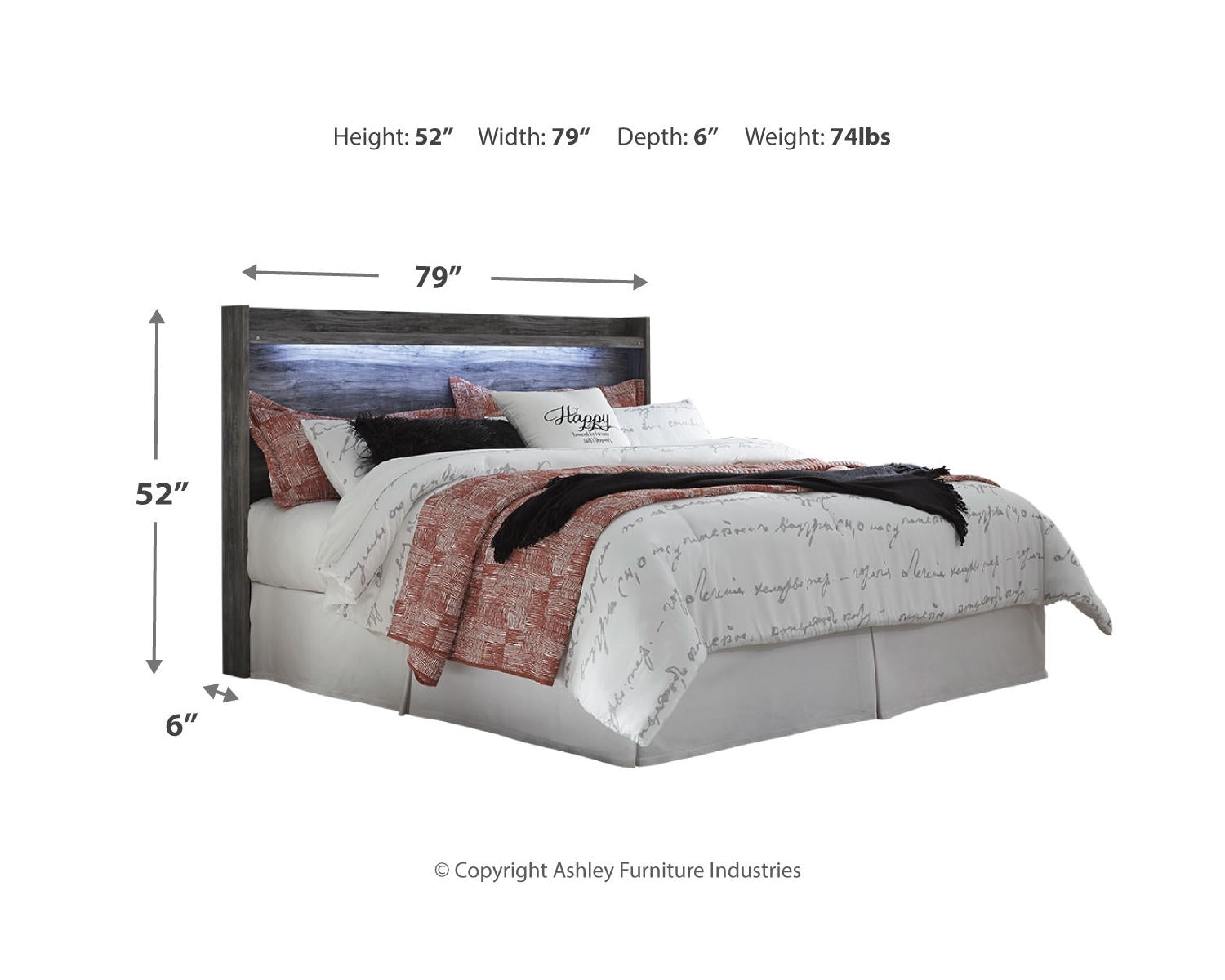 Baystorm King Panel Headboard