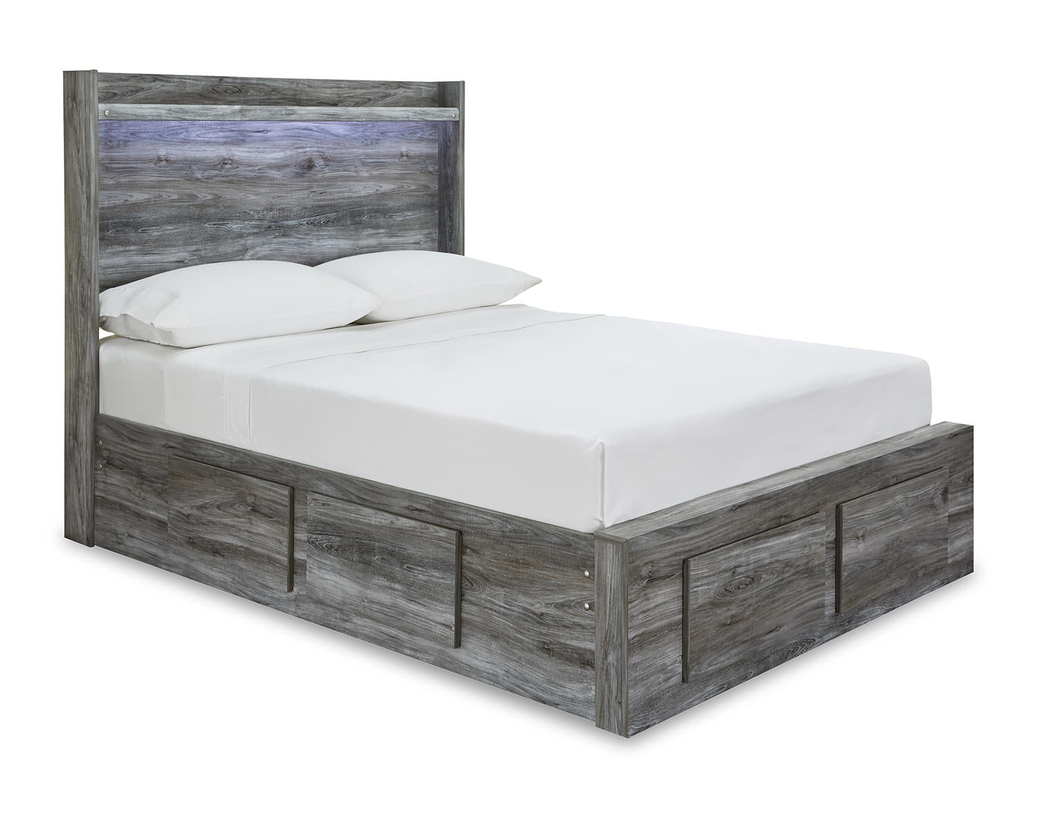 Baystorm Full Panel Storage Bed, Dresser and Mirror